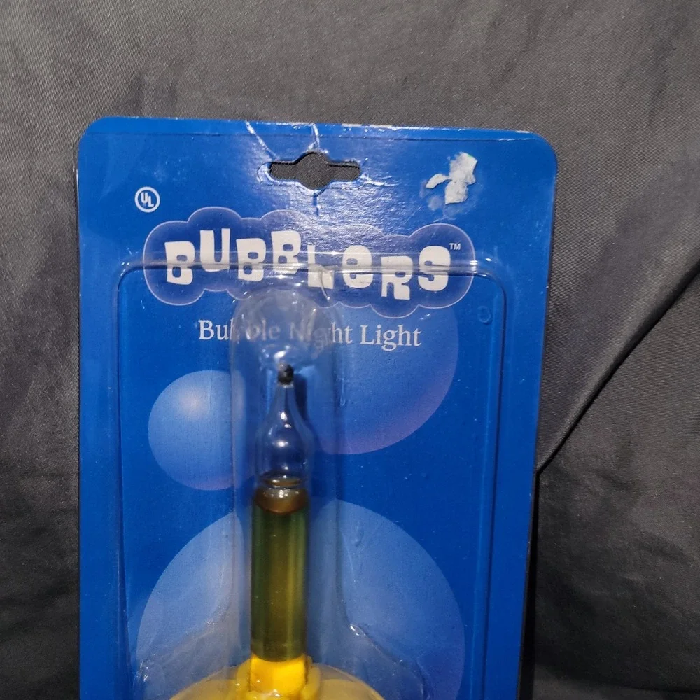 Vtg Bubble Bubbler Night Light NIB Red Yellow